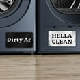 thumbnail image 2 of JIEMUCES 2Pcs Dirty Clean Dishwasher Magnet Dish Washing Machine Dirty Clean Magnetic Indicator Acrylic Sign Kitchen Fridge Decoration, 2 of 8