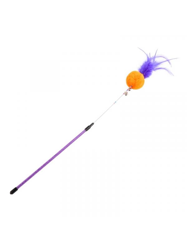 feather stick cat toy