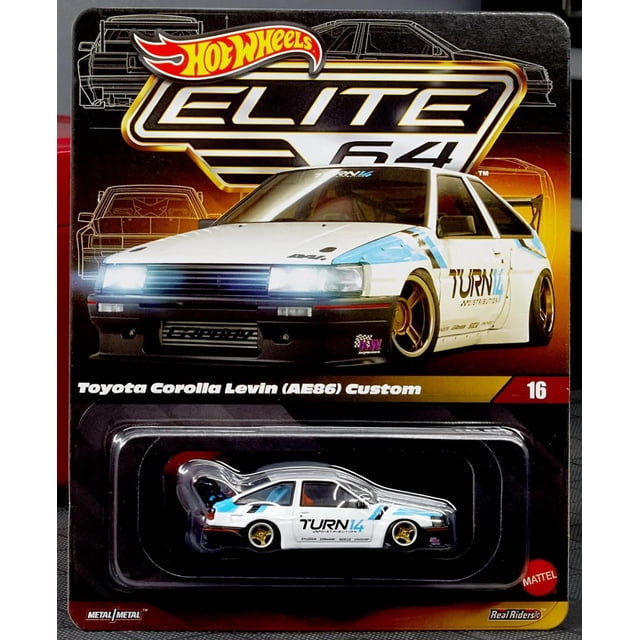 Modelo de coche Hot Wheels fundido a presión Toyota Corolla Levin AE86