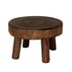 thumbnail image 2 of 1 pieza de madera maciza Mini soporte para maceta taburete de madera maciza, soporte redondo para maceta El 17x6x9cm Cola Soporte portátil para macetas, 2 of 8