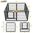 Decorative Garden Metal Fence, Premium Dog Playpen Large Crate Fence