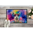 thumbnail image 2 of Carolines Treasures DAC4006JMAT 24 x 36 in.  Hippie Animal Llama Doormat, 2 of 5