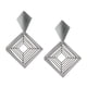 thumbnail image 2 of Pendientes colgantes geométricos jinwen de gota cuadrados Plata, 2 of 8