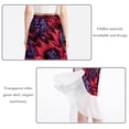 thumbnail image 2 of Print Stylish Chiffon Women's Beach Summer Dress with Polyester Straps, 2 of 6