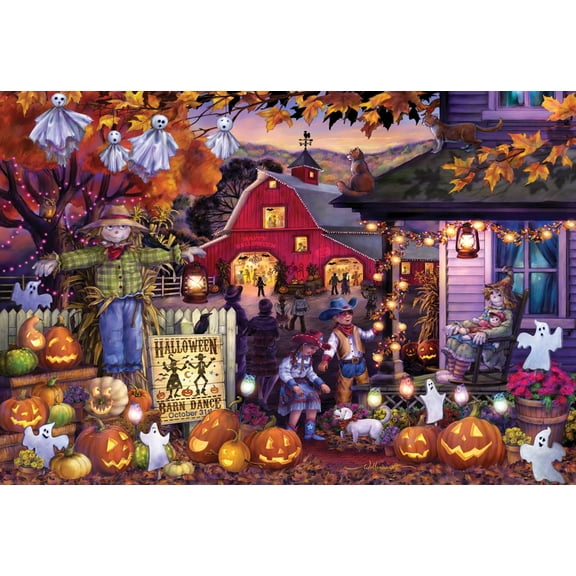 Vermont Christmas Company Halloween Dance Jigsaw Puzzle 100 Piece