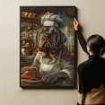 thumbnail image 6 of Funny Dog Kitchen Wall Art - Dining Room Wall Decor - Neapolitan Mastiff Cooking Food Canvas Prints for Farmhouse Kitchen Decor, Modern Restaurant Painting Artwork, 6 of 6