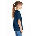 thumbnail image 2 of Hanes Boy`s 5.2 oz COMFORTSOFT HEAVYWEIGHT T-Shirt, S, Navy, 2 of 2