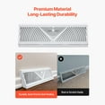 thumbnail image 6 of KFFKFF 15-Inch Floor Vents, Set of 10 Baseboard Vents, HVAC Robust Walk-On Iron Floor Grates, Anti-Rust and Anti-Flaking Air Vent Redirector Adjustable with Metal Regulator, 6 of 9