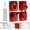 Red, variant on 4 count F150 Bed Tie Down Anchors, Bed Tie Downs Compatible with 2015-2026 F150 F250 F350 , Heavy Duty Lockable Pull Ring FL3Z-99000A64-B & FL3Z-9928408-AB (Black)