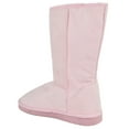 thumbnail image 3 of Soda Women Mid-Calf Flat Boots Slip-On Booties Warm Fur Insoles Song-S Pink 6.5, 3 of 4