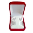 thumbnail image 4 of 14k Gold Shiny Diamond Cut Round Stud Earrings, 10mm, 4 of 4