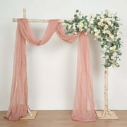 Efavormart 7.5ft Natural Birch Wood Square Wedding Arch, Rustic Arbor Photography Backdrop Stand