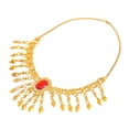 thumbnail image 1 of Tocado de danza del vientre Zulema Rojo dorado, 1 of 8