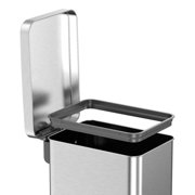 13.2 Gallon Stainless Steel Step On Slim Kitchen Trash Can