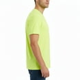thumbnail image 3 of Hanes Men’s Safety Short Sleeve T-Shirt, 5 oz., 60/40 Cotton/Poly, Hi Vis Workwear, Safety Green, 3XL, 3 of 4