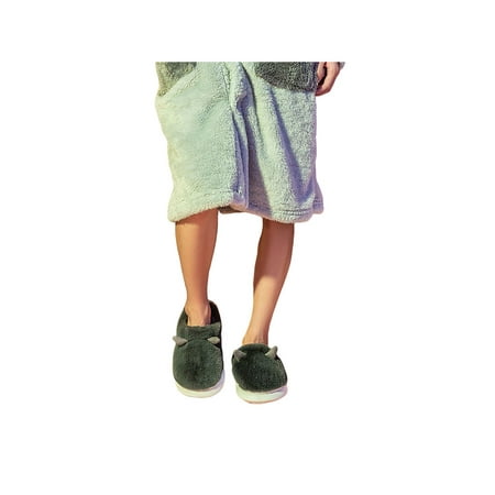 

Rotosw Adults Unisex Plush Winter Warm Indoor/Outdoor Slippers Size 5-9.5