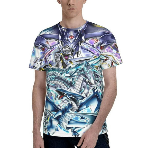 Unisex 3D Print Yu Gi Oh T Shirts Graphic Casual Summer Short Sleeve Cartoon Tees Shirt for Men Women
