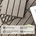 thumbnail image 6 of Seizeen 12" x 12" Patio Interlocking Deck Tiles, All Weather Plastic Outdoor Flooring Tiles, Pack of 27, Dark Brown, 6 of 6