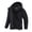 Black, variant on NEIKU Boys Winter Jacket Waterproof Fleece Lined Hooded Winter Puffy Cotton Coat Outdoor Jacket Black 10-12Y