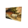 thumbnail image 1 of Park bench by fall - 24"x36" canvas - Print on demand, 1 of 5