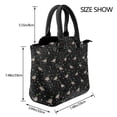 thumbnail image 4 of Zufioo Mallards And Snowflakes Print Leather Rivet Shoulder Bag, Microfiber PU Leather Adjustable Shoulder Strap Handbag, Ideal Gift for Women-One Size, 4 of 6