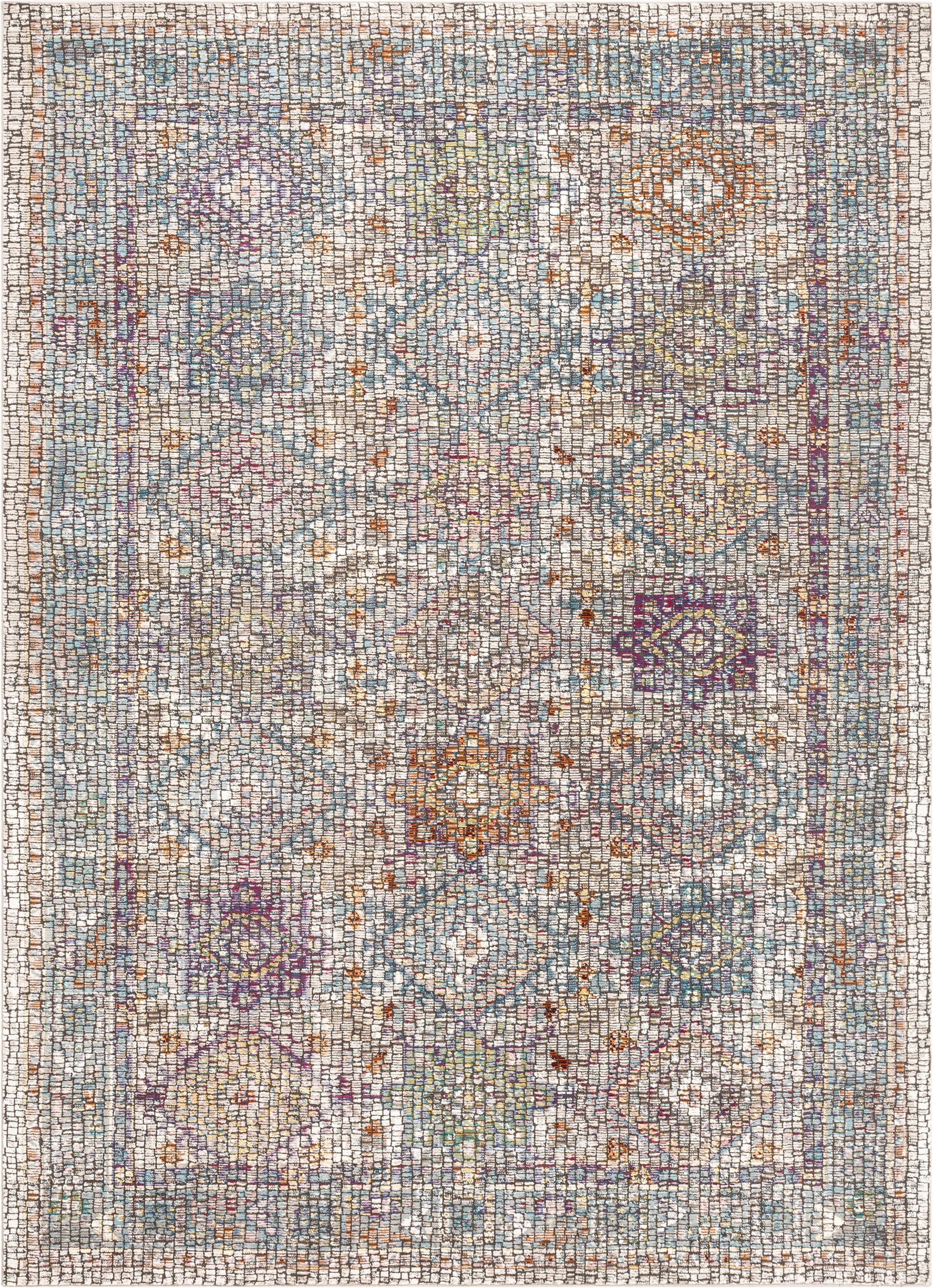 Panel Design Rug Well Woven Ezra Multi Vintage Panel Design Area Rug 4x6 (3'11