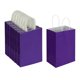 thumbnail image 1 of Bolsas de papel Oikss Purple Kraft con asas de 13,3 x 8,3 x 21 cm, 100 unidades, 1 of 7