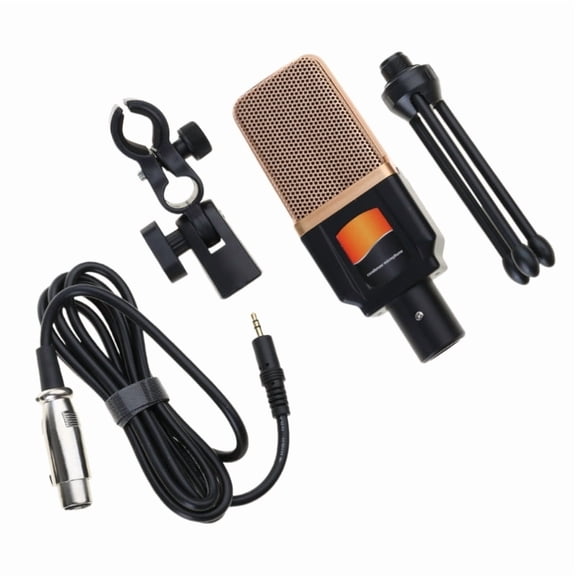 Professional Studio Recording Condenser Microphone with 3.5mm for PC Laptop