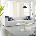 thumbnail image 2 of Sofa, Fabric, Ivory White, Modern Contemporary Urban Design, Living Lounge Room Hotel Lobby Hospitality, 2 of 10