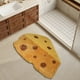 thumbnail image 5 of Tapete de Poliéster Amarillo de Alta Densidad | Tapete Absorbente para Entrada de Baño y Cocina | 60 X 40 Cm | Base Antideslizante | Textura Similar a La Lana | Paquete de 1, 5 of 6