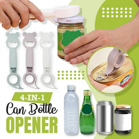 

Kitchen Gadgets Opener 4PCS Can Cap Canned Bottle Home Bottle Multifunctional 4-In-1 Kitchen Organization and Storage