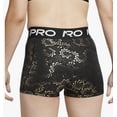 thumbnail image 2 of Nike Women's Dri-FIT Mid-Rise 3" Gold Swoosh Shorts (US, Alpha, XX-Large, Regular, Regular), 2 of 2