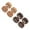 Color1(1.2x6x6mm), variant on 2 Pairs Fake Ear Plug Gauge Stud Earrings Stainless Steel Screw Piercing 16g - Color2(1.2x6x6mm)