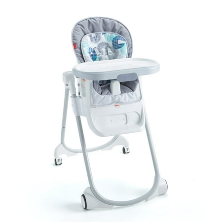 Fisher-Price 4-in-1 Total Clean High Chair, Lucky Blue