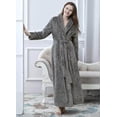 thumbnail image 2 of Bata larga para mujer, bata de baño de felpa suave y cálida, ropa de dormir para mujer, pijama, camisón, 2 of 5