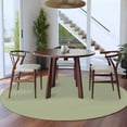 thumbnail image 4 of Sage Green 8ft Round Rug, Farmhouse Solid Green Color Modern Art Non-Skid Rubber Backing Large Area Rugs - Living Room Bedroom Home Office, Indoor Floor Mat Carpets Washable Rug, 4 of 9