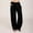 Black, variant on JUSLIO Linen Pants for Women Loose Fashion Casual Drawstring Wide Leg Pants