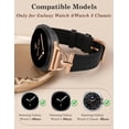 thumbnail image 3 of Wearlizer Leather Band Compatible with Samsung Galaxy Watch 8 40mm 44mm & Watch 8 Classic 46mm, Slim Dressy Genuine Leather Strap with D-Shape Metal Buckle for Women, 3 of 7