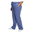 thumbnail image 3 of CALVIN KLEIN PERFORMANCE Womens Blue Textured Pocketed Drawstring Waist High Waist Pants Plus 3X, 3 of 4
