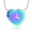 Rainbow, variant on Deer Print Heart Urn Pendant Pet Cremation Jewelry for Ashes Urn Necklace Lockets for Human Ashes Holder Necklace for Furry Friend Family