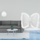 thumbnail image 2 of Acuario de escritorio,Pecera pequeña transparente,pecera,jarrón,mesa,Cojín con lazo bonito,Almohada con forma de lazo,bonito cojín decorativo con lazo,Funda de almohada con lazo suave y, 2 of 8