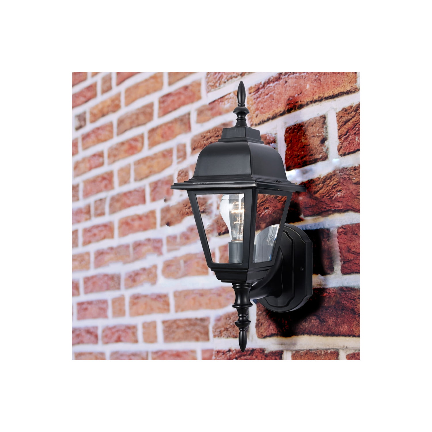 Maple Street 1-Light Outdoor Wall Light with Clear Glass, Wet Rated for Porch, Patio, and Garage – Design House, WM650756