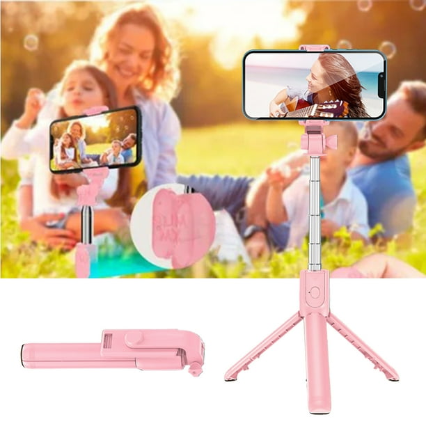 Trípode Selfie Stick base giratoria de mano Selfie Rod telescópico para disparar