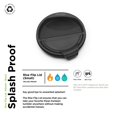 thumbnail image 2 of Tapa de contenedor Klean Kanteen Rise con tapa abatible de 90 mm, color negro, 2 of 8