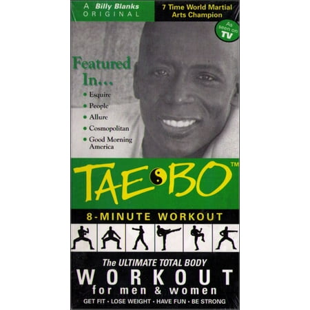 Tae Bo Billy Blanks 8-Minute Workout VHS: The Ultimate Total Body Workout for Men & Women
