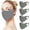 Dark Gray, variant on Breathable Washable Reusable Sun Face Mask For Women Men,sunscreen UV Face Shield For Hiking Riding Exercise