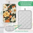 thumbnail image 6 of Yayeee Pot Holders Kitchen Heat Resistant with Pockets 7"x9.8" Cotton Oven Cooking Hot Pads, Bright Floral, 6 of 7