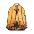 thumbnail image 3 of Hawaii Tropical Wind Palm Leaves Backpack: School Life Companion, Durable Lightweight Laptop Daypack with Padded Sleeve, Large Capacity, Perfect Gift, 3 of 6
