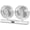 white, variant on Dual Head Oscillating Ceiling Fan - Multi-Speed Adjustable Wind,Powerful Double Airflow Space, Portable USB Powered Saving Hanging Fan for Bedroom Study Office Small Indoor Room, Grey