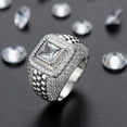 thumbnail image 3 of Accesorios Anillo de moda para hombre de marca europea y americana Anillo de baile callejero con diamantes completos Anillo de diamantes, 3 of 5